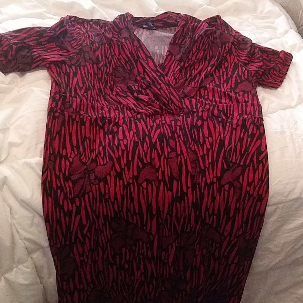 Red and Black dress